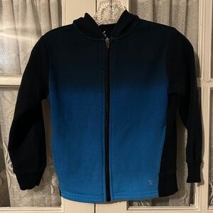 😉Bundle Day😉 Boys Ombré Black Blue Zip Up Hoodie Xersion Fleece